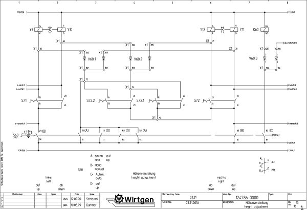Wirtgen Cold Milling Machine 2100 DC DCR Circuit Diagram 124786 00 1 scaled