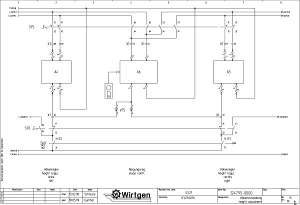 Wirtgen Cold Milling Machine 2100 DC DCR Circuit Diagram 124795 00 1 scaled