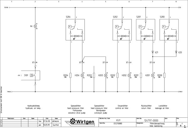 Wirtgen Cold Milling Machine 2100 DC DCR Circuit Diagram 124797 00 1 scaled
