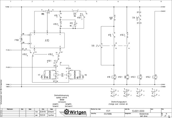 Wirtgen Cold Milling Machine 2100 DC DCR Circuit Diagram 124801 00 1 scaled