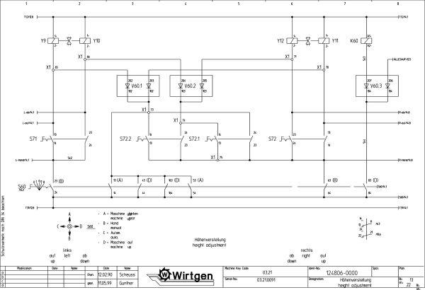Wirtgen Cold Milling Machine 2100 DC DCR Circuit Diagram 124806 00 1 scaled