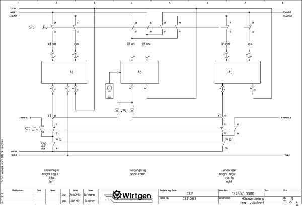 Wirtgen Cold Milling Machine 2100 DC DCR Circuit Diagram 124807 00 1 scaled