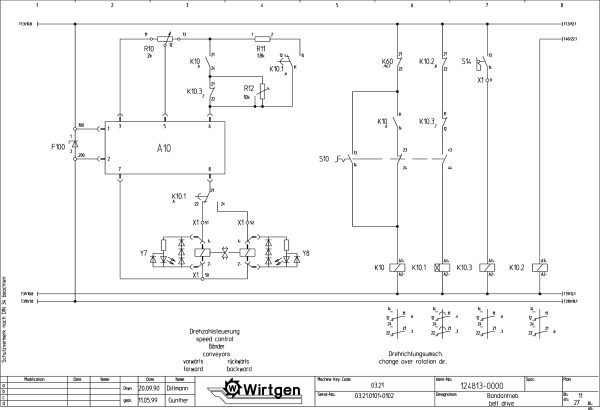 Wirtgen Cold Milling Machine 2100 DC DCR Circuit Diagram 124813 00 1 scaled