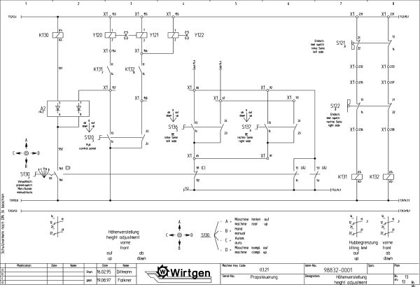 Wirtgen Cold Milling Machine 2100 DC DCR Circuit Diagram 98832 01 scaled