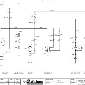 Wirtgen Cold Milling Machine W 100 Circuit Diagram 2188849 01