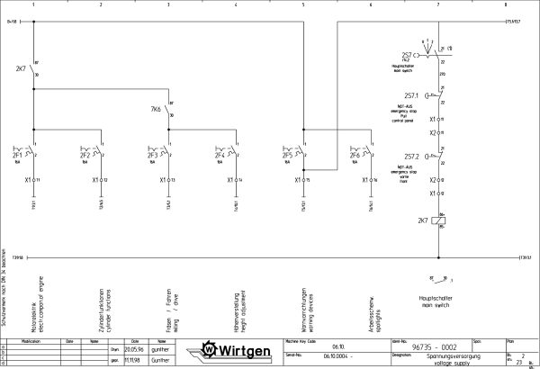 Wirtgen Cold Milling Machine W 1000 F Circuit Diagram 96735 02 1 scaled