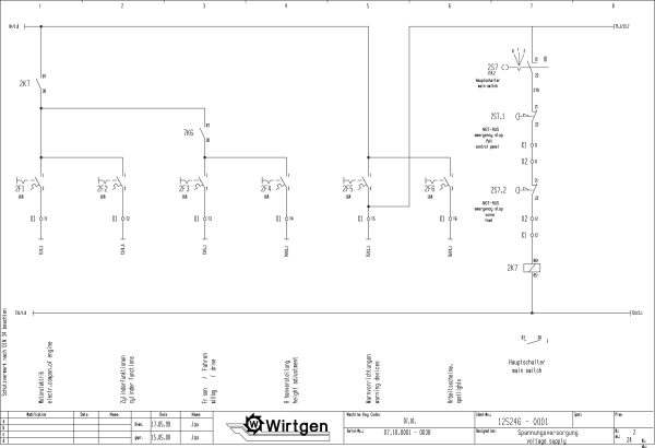 Wirtgen Cold Milling Machine W 1000 F W 1200 F W 1300 F Circuit Diagram 125246 01 1 scaled