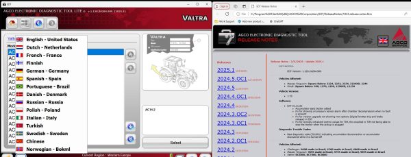 AGCO EDT V1.128.24284.909 02.2025 Diagnostic Solution 3