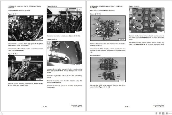 Bobcat Compact Mini Excavator 773 773HL 773T Service Manual 6900834 2