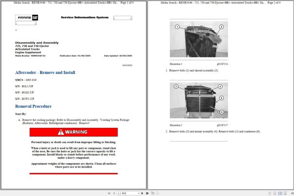 CAT Articulated Dump Truck 730 AGF Operators Service Manual and Schematics 1