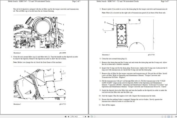 CAT Articulated Dump Truck 730 AGF Operators Service Manual and Schematics 2