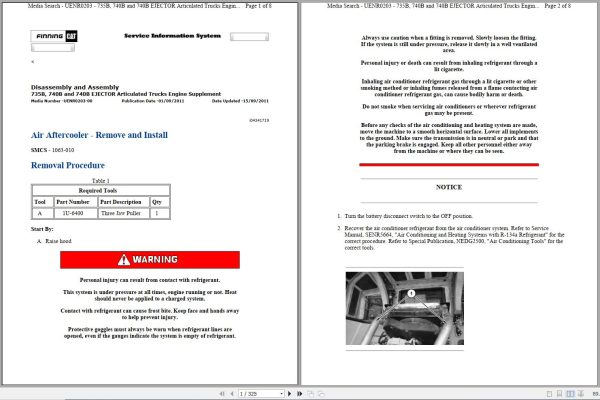 CAT Articulated Dump Truck 740B L4E Operators Service Manual and Schematics 1