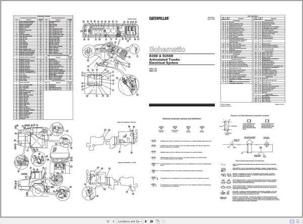 CAT Articulated Dump Truck D20D 9MG Operators Service Manual and Electrical Schematics 3