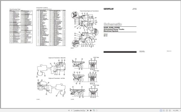 CAT Articulated Dump Truck D25D 1HK Operators Service Manual and Schematics 4