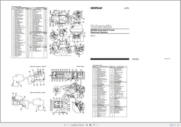 CAT Articulated Dump Truck D300D 5MG Operators Service Manual and Schematics 3