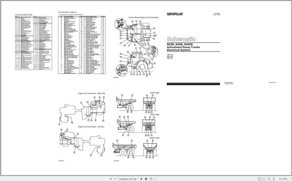 CAT Articulated Dump Truck D30D 3AJ Operators Service Manual and Schematics 3