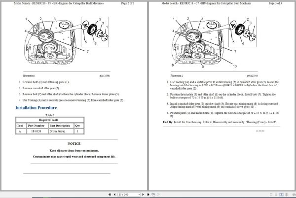 CAT Asphalt Paver AP1000D EAD Operators Service Manual and Schematics 2