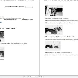 CAT Backhoe Loader 416B 8ZK Operators Service Manual and Schematics 1