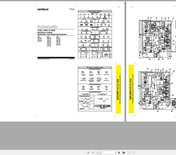 CAT Backhoe Loader 416C 1WR Operators Service Manual and Schematics 4