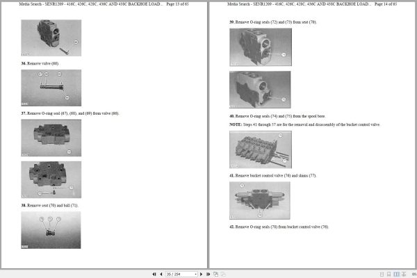 CAT Backhoe Loader 416C 4ZN Operators Service Manual and Schematics 2