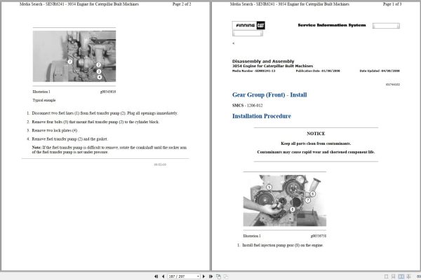 CAT Backhoe Loader 416C 5YN Operators Service Manual and Schematics 2