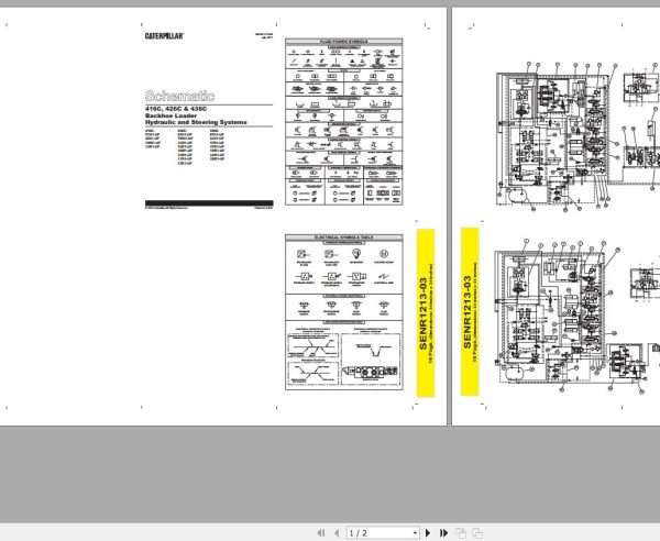CAT Backhoe Loader 416C 5YN Operators Service Manual and Schematics 4