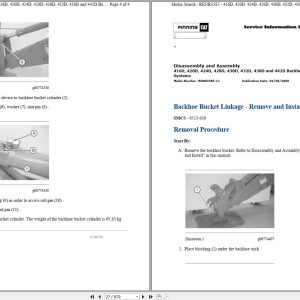 CAT Backhoe Loader 416D B2D Operators Service Manual and Schematics 1