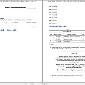 CAT Backhoe Loader 416D BKG Operators Service Manual and Schematics 1