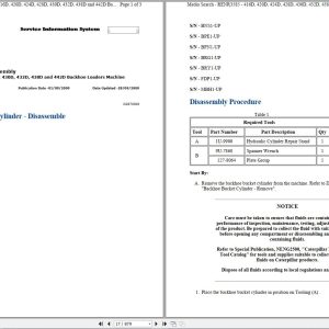 CAT Backhoe Loader 416D CXP Operators Service Manual and Electrical Schematics 1