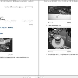 CAT Backhoe Loader 416E BWC Operators Service Manual and Schematics 1