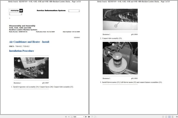 CAT Backhoe Loader 416E BWC Operators Service Manual and Schematics 1