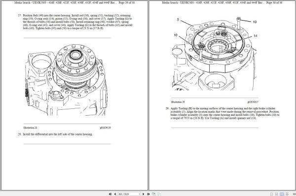 CAT Backhoe Loader 416F KSF Operators Service Manual and Schematics 2