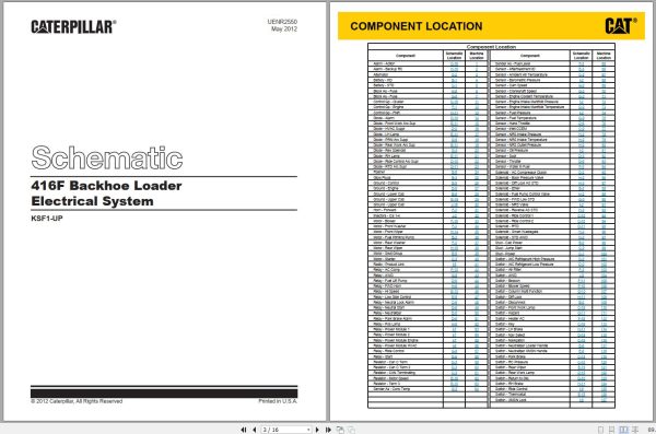CAT Backhoe Loader 416F KSF Operators Service Manual and Schematics 3