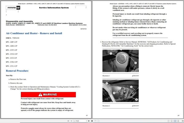 CAT Backhoe Loader 416F2 HWB Operators Service Manual and Schematics 1