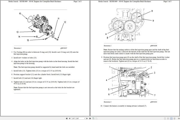 CAT Backhoe Loader 416F2 LBF Operators Service Manual and Schematics 2