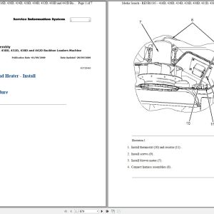 CAT Backhoe Loader 420D FDP Operators Service Manual and Schematics 1