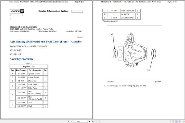 CAT Backhoe Loader 420E HLS Operators Service Manual and Schematics 1