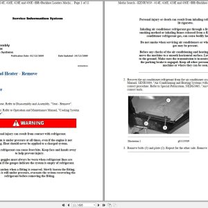 CAT Backhoe Loader 420E PHC Operators Service Manual and Schematics 1