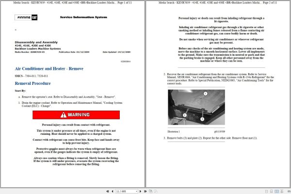 CAT Backhoe Loader 420E PHC Operators Service Manual and Schematics 1