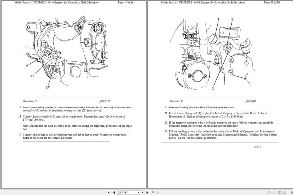 CAT Backhoe Loader 420F JWJ Operators Service Manual and Schematics 2
