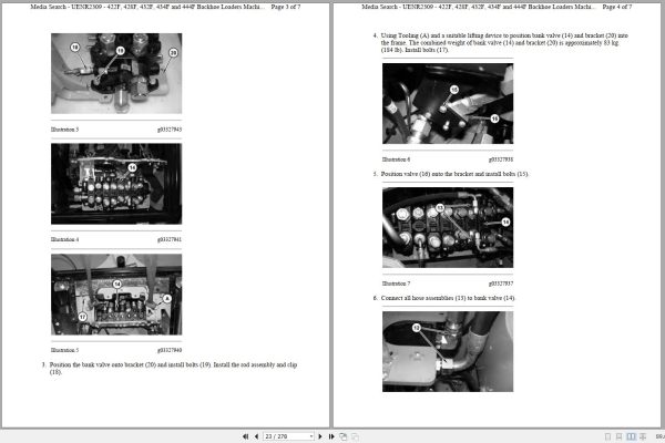 CAT Backhoe Loader 422F LRH Operators Service Manual and Schematics 2