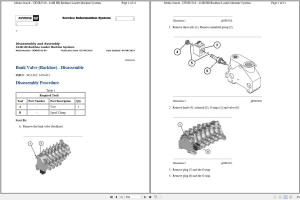 CAT Backhoe Loader 424B HD JRY Operators Service Manual and Schematics 2