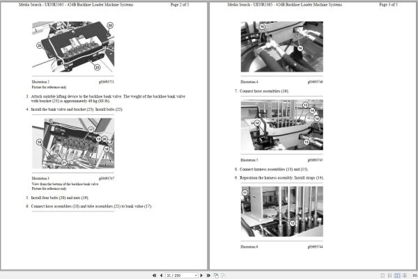 CAT Backhoe Loader 424B JRN Operators Service Manual and Schematics 2