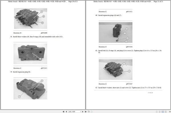 CAT Backhoe Loader 424D RXA Operators Service Manual and Schematics 2