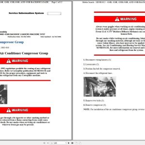 CAT Backhoe Loader 426B 5YJ Operators Service Manual and Schematics 1