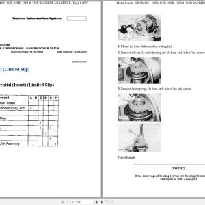CAT Backhoe Loader 426B 6KL Operators Service Manual and Schematics 1