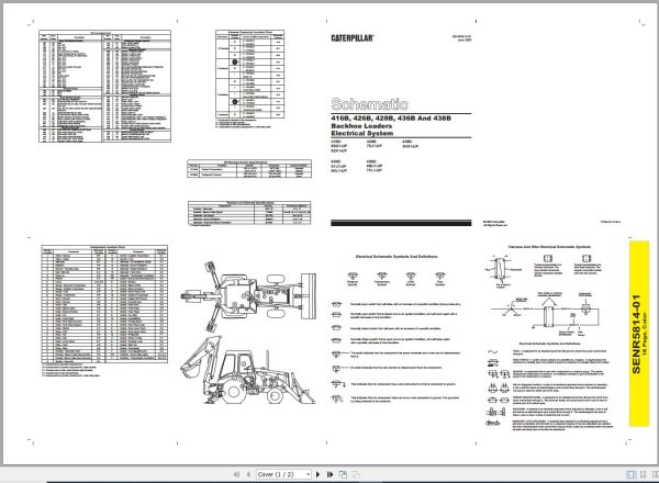 CAT Backhoe Loader 426B 6KL Operators Service Manual and Schematics 3