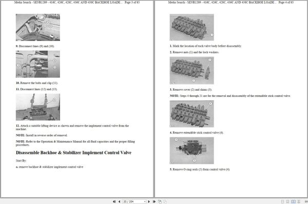 CAT Backhoe Loader 426C 1MR Operators Service Manual and Schematics 2