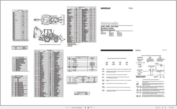 CAT Backhoe Loader 426C 1MR Operators Service Manual and Schematics 3