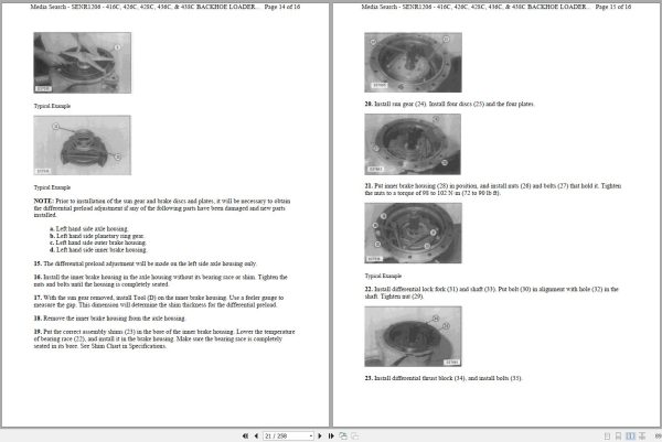 CAT Backhoe Loader 426C 1YR Operators Service Manual and Schematics 2